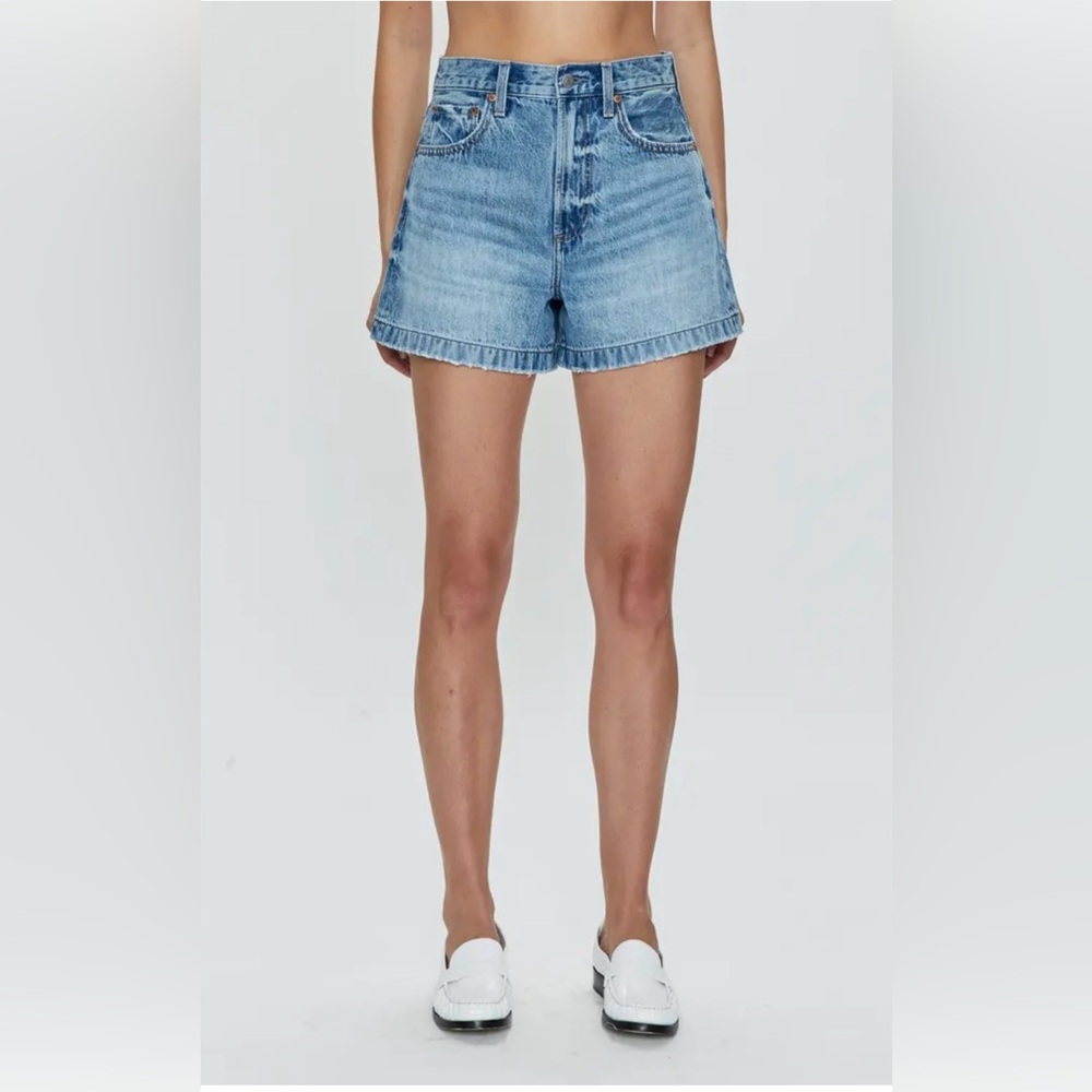 Pistola Saige High Waist Denim Shorts